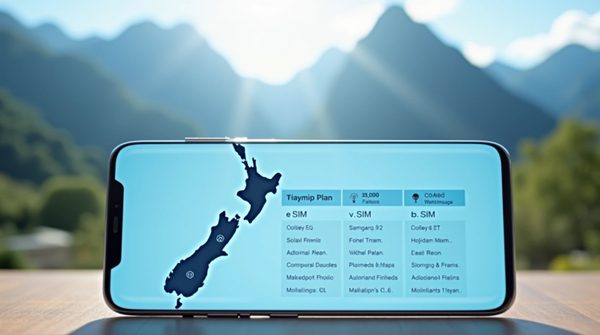 Comparateur eSIM : trouvez l'offre idéale pour la Nouvelle-Zélande !